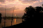 Suggestivo tramonto sul Tanaro